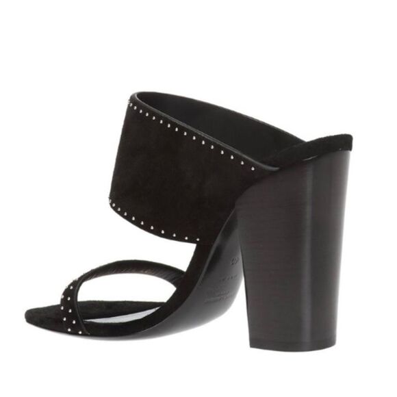 Saint Laurent Oak Woman’s Mule Suede Sandal Size 37 US 7 - Picture 3 of 10